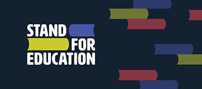 Stand for Education Facebook Graphic