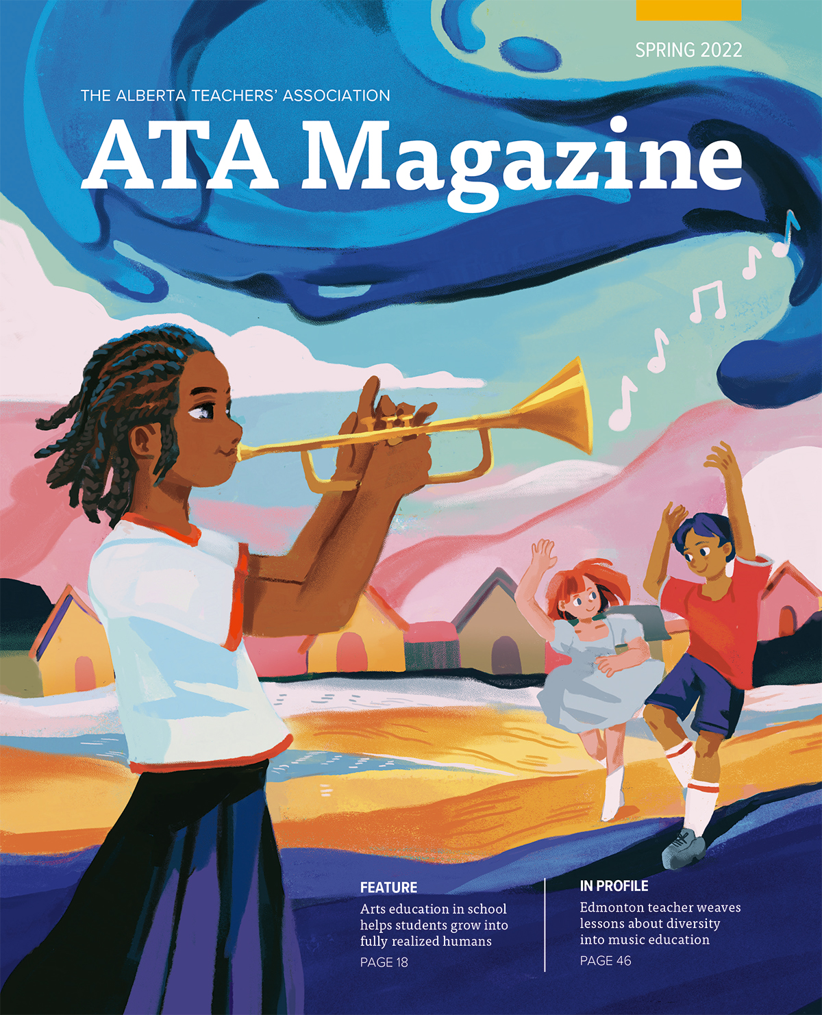 ATA Magazine Cover Illustration by Rachel Joan Wallis