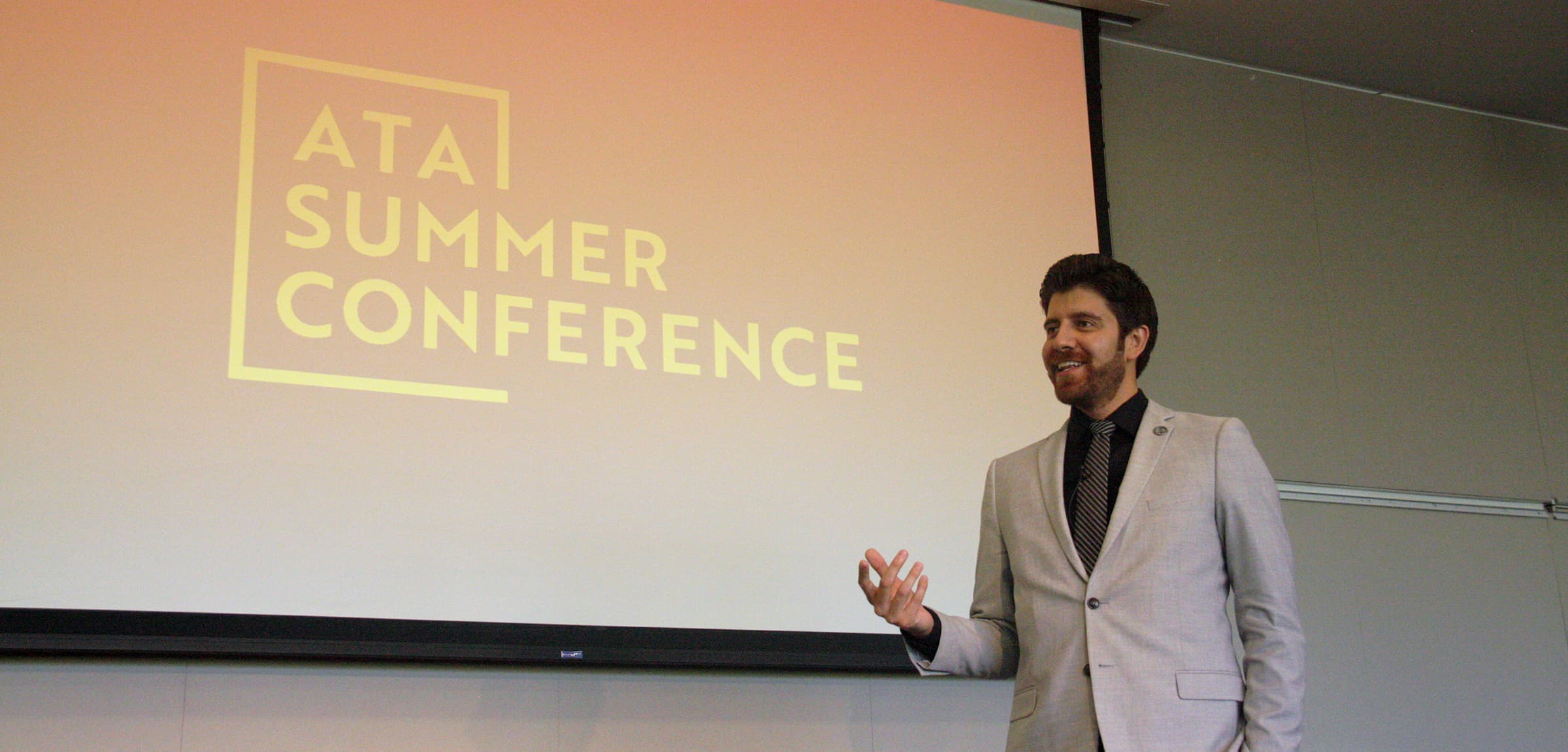Keynote speaker Tareq Hadhad at the ATA Summer Conference