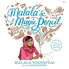 Cover illustration for Malala Magic Pencil