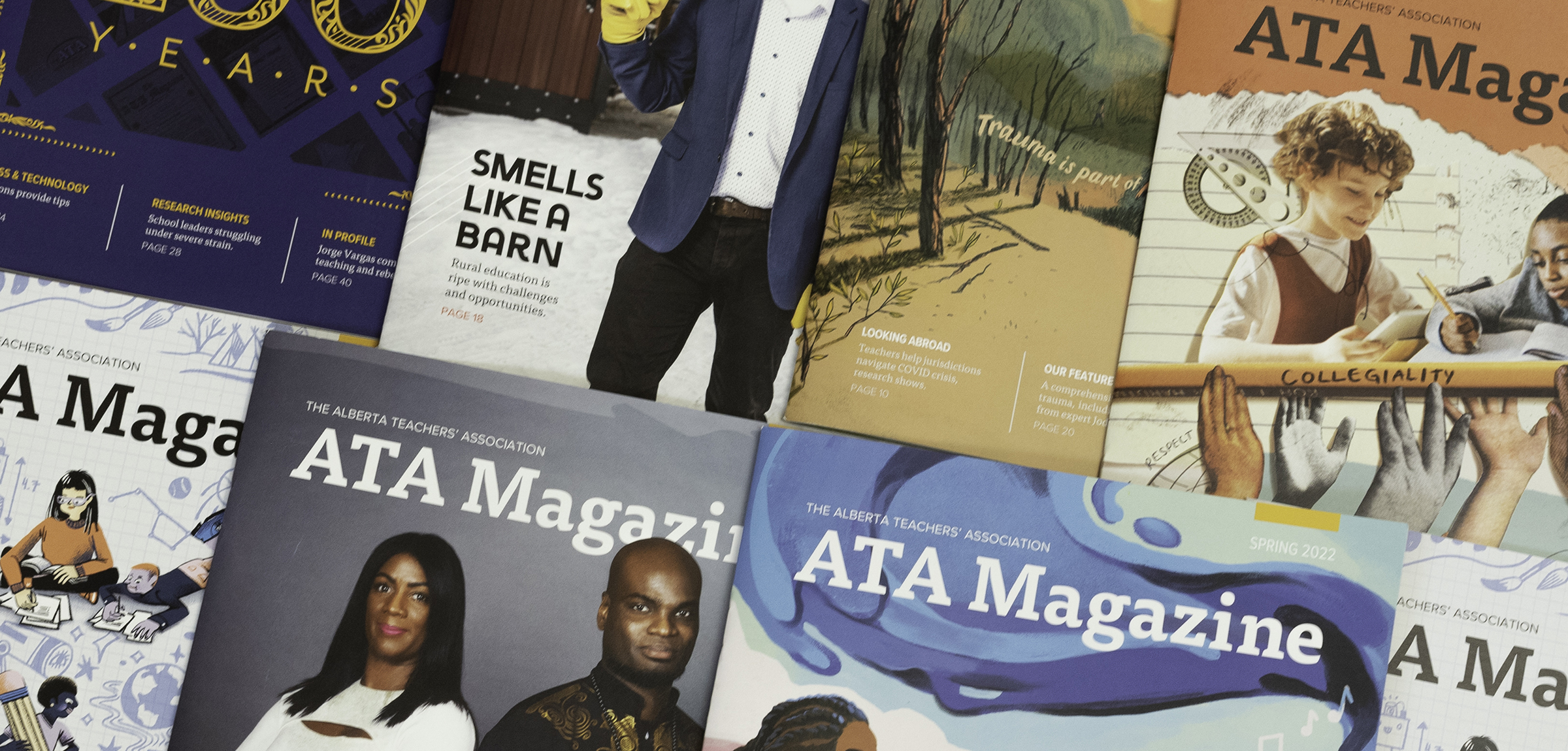 Various covers from the ATA Magazine