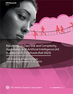 Cover of report, Reporting on Alberta K-12 Schools