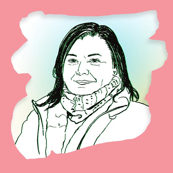 Portrait illustration of Nancy Roy