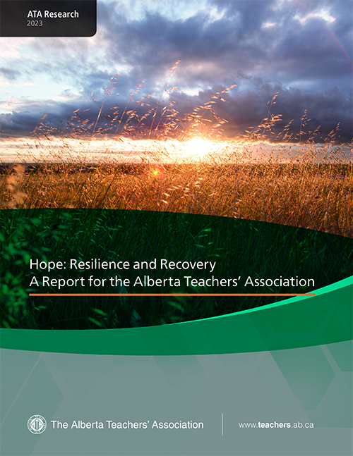 Cover of the Hope, Resilience and Recovery report