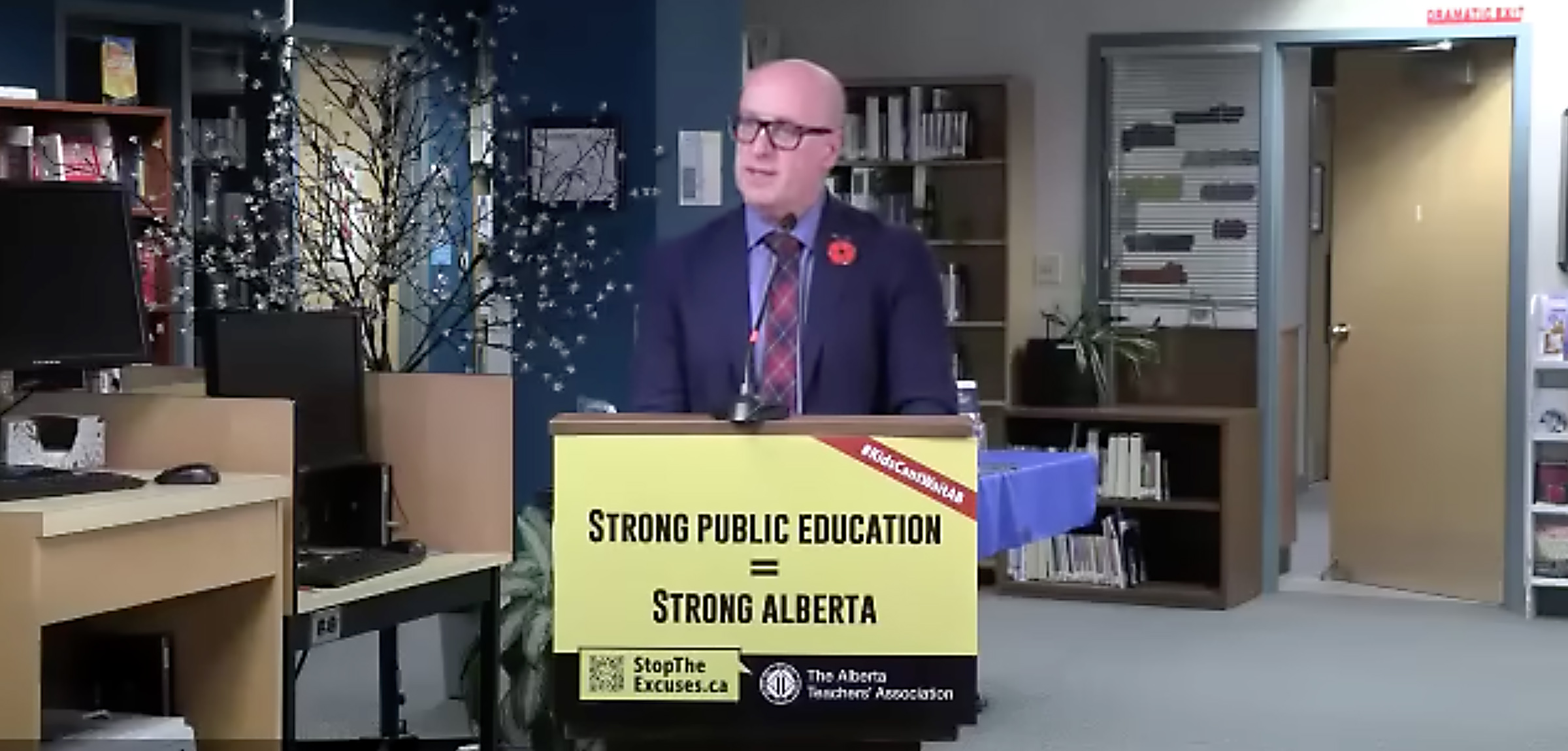 ATA president Jason Schilling announcing the legal challenge.