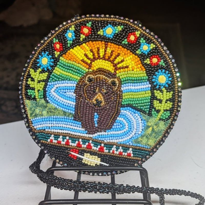 An Indigenous styled medallion