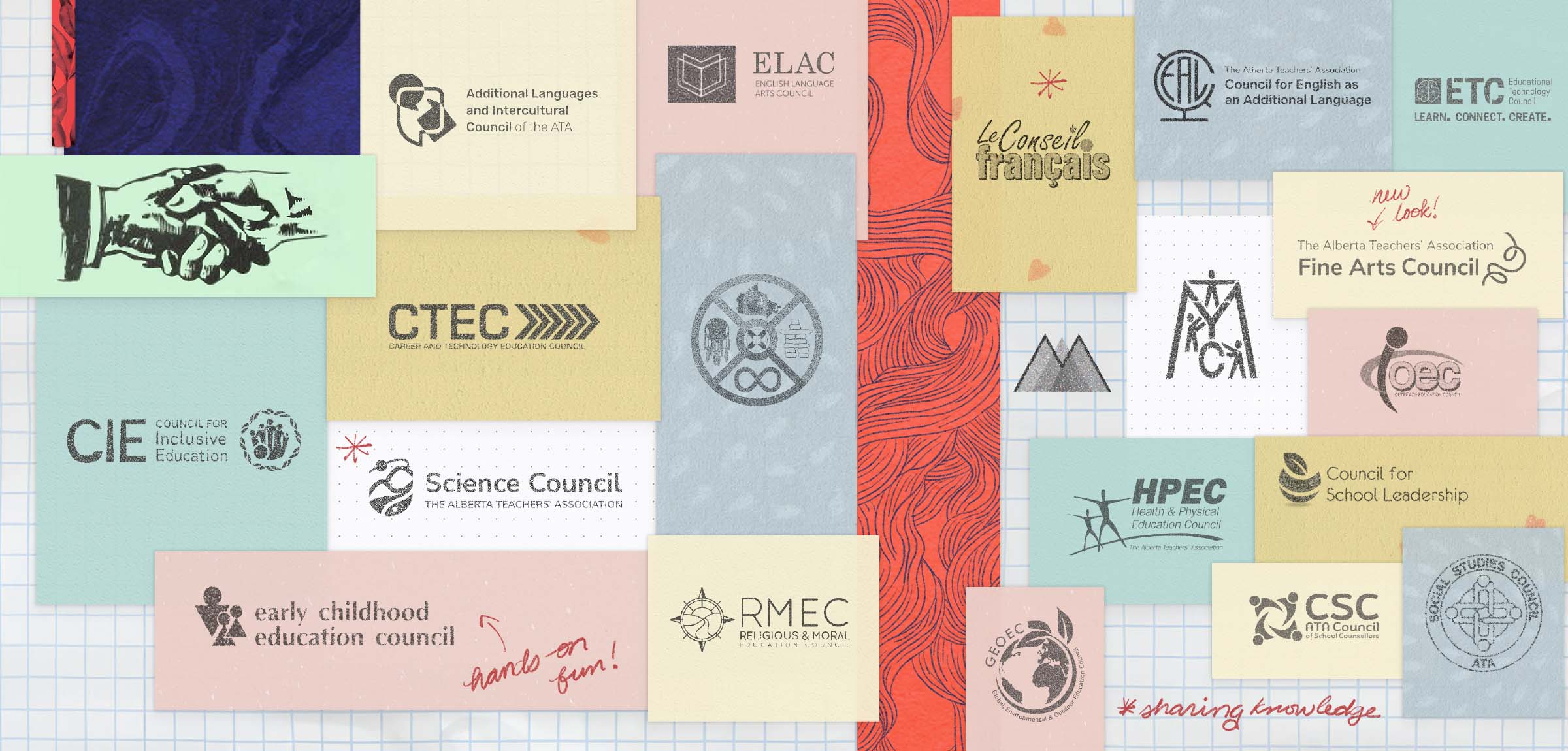 Collage of all ATA specialist council logos