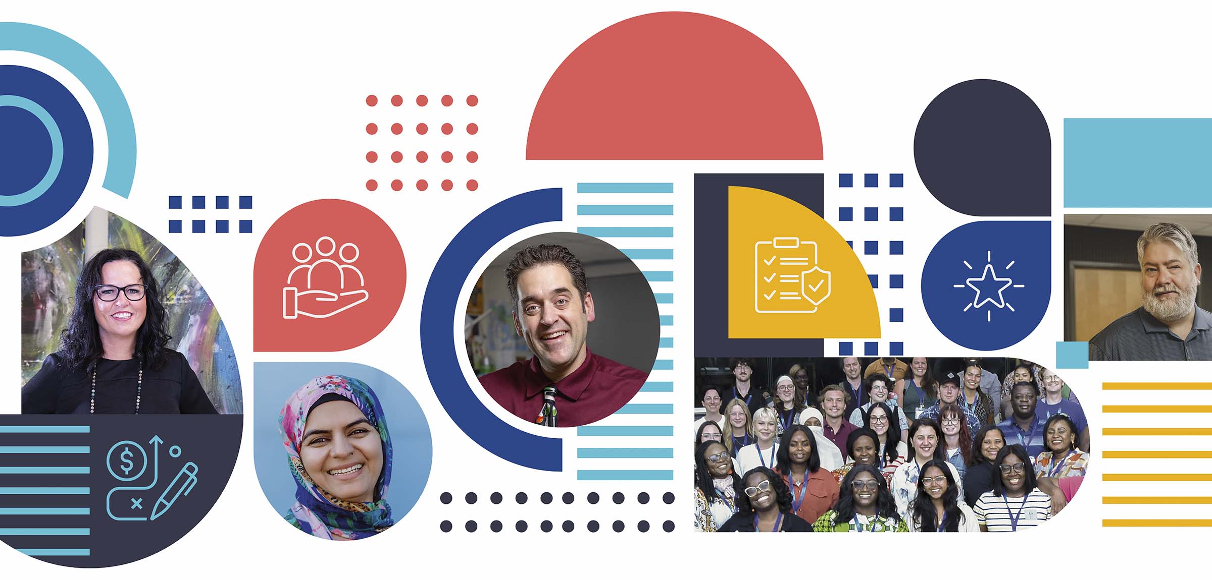 Collage of past individuals featured in In profile