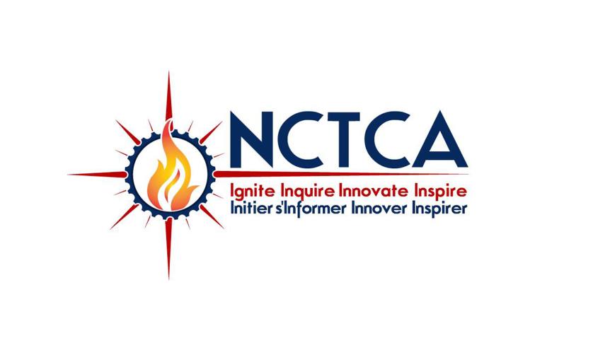 North Central Teachers' Convention Association compass logo with a flame in the center 