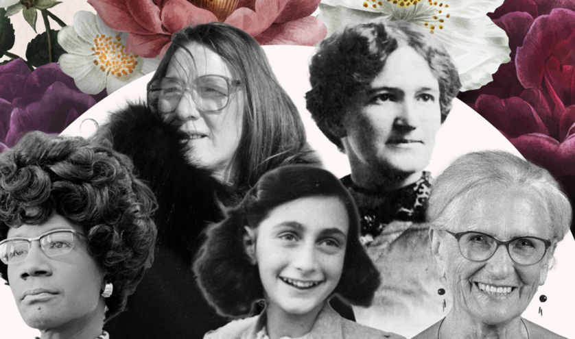 Collage of notable women from history