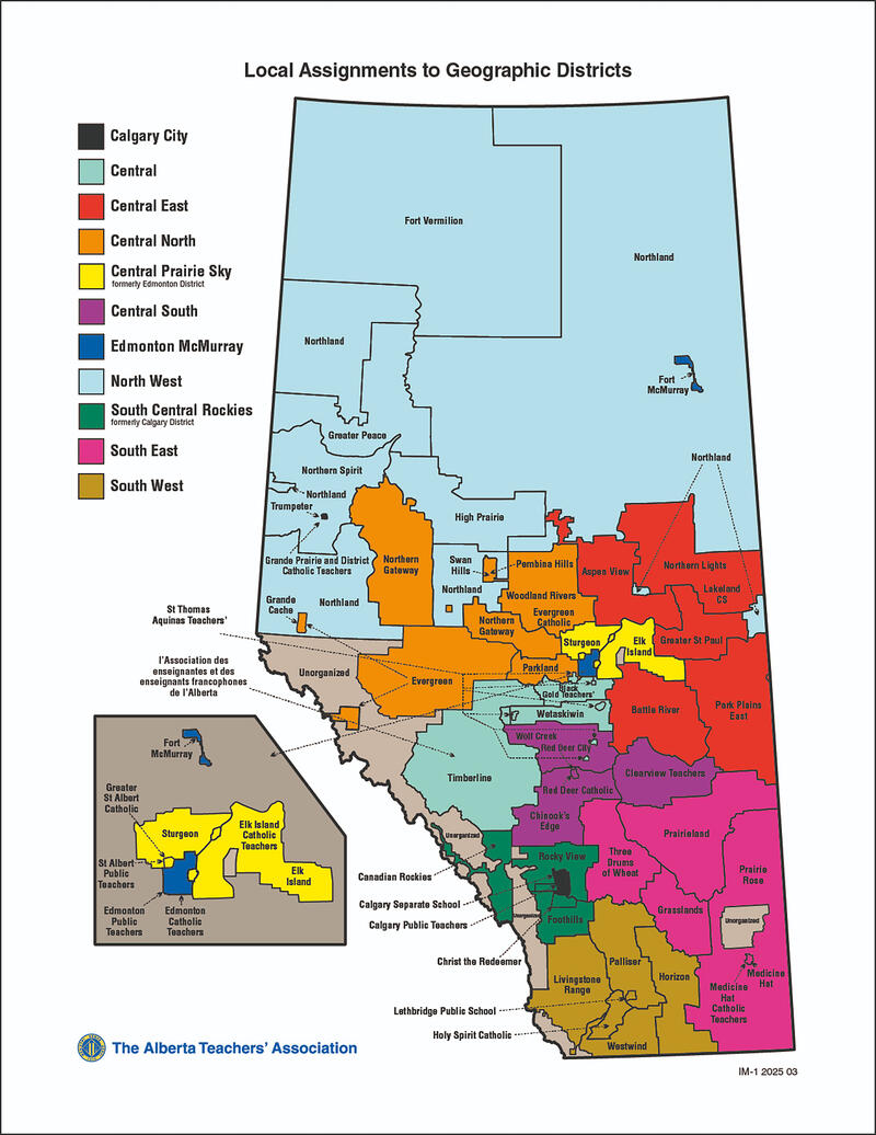 ATA locals map