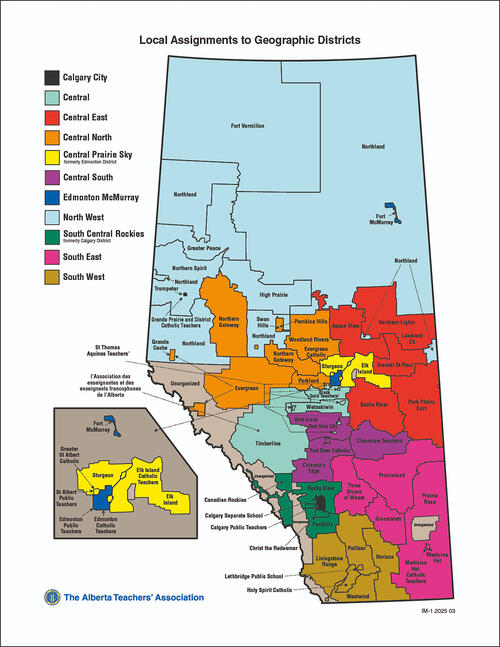 ATA locals map