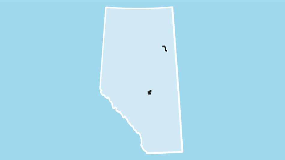 Edmonton McMurray District on Alberta map