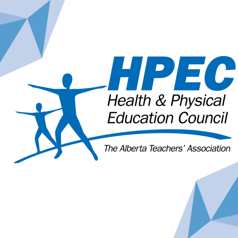 Health and Physical Education Council logo of two silhouettes stretching