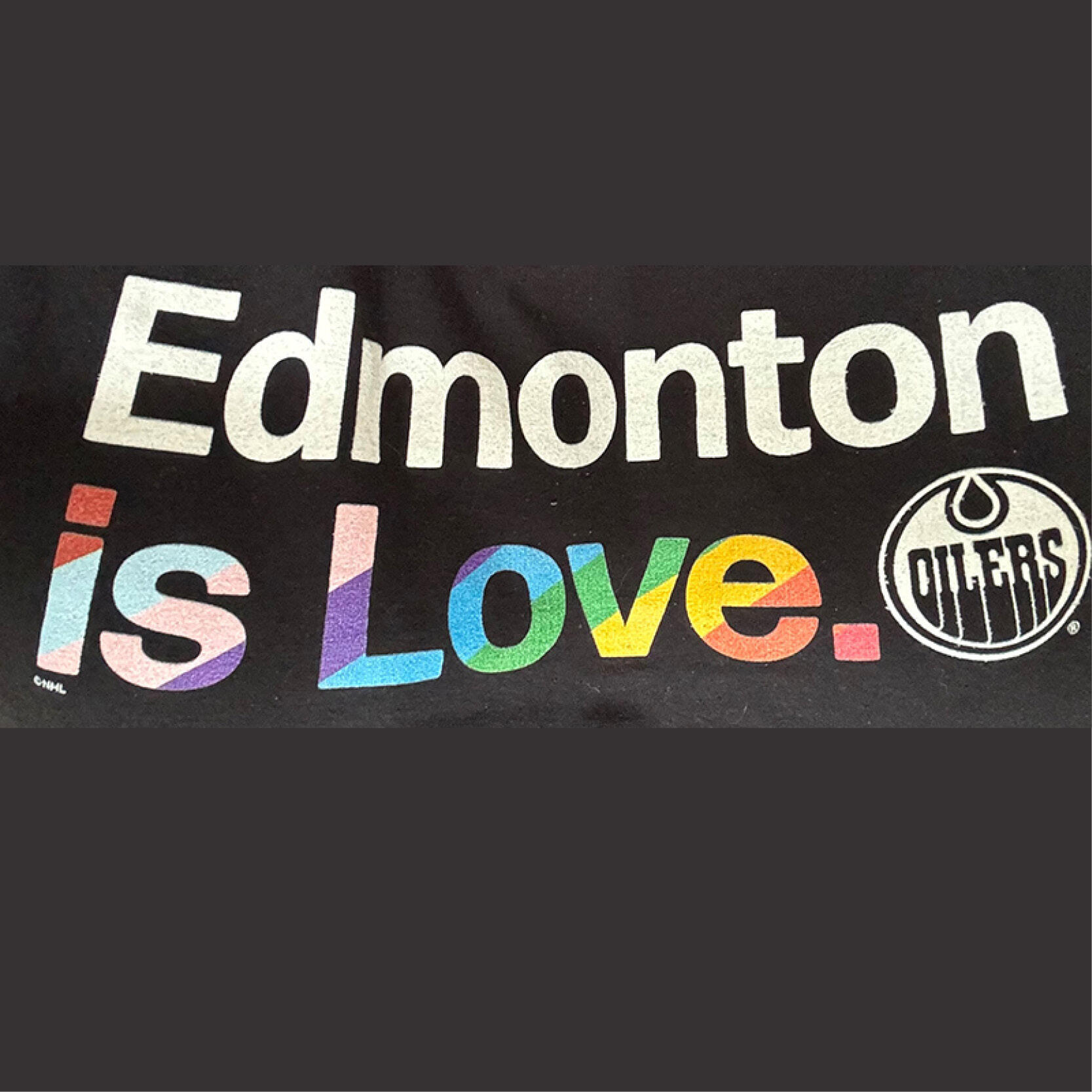 Edmonton is Love Oilers sign