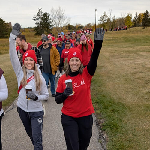 Rally participants in Grande Prairie