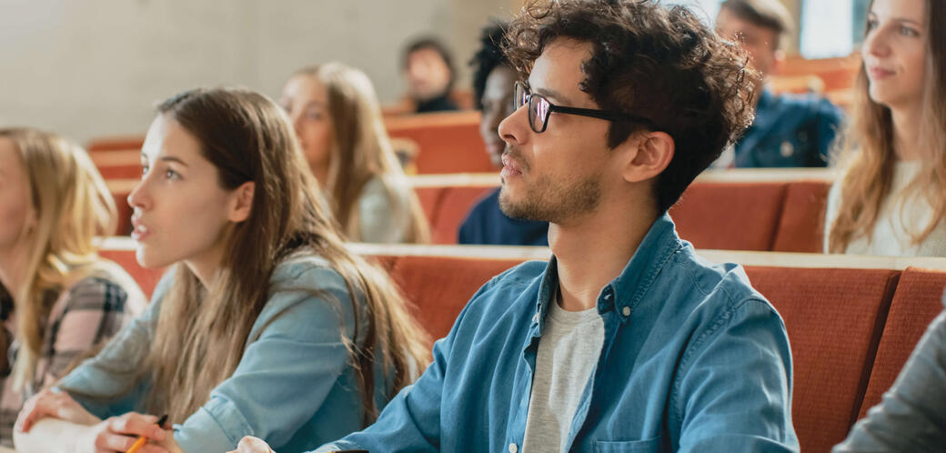 Student listen to a lecture