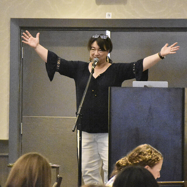 GETCA conference attendees participate in a poetry writing session