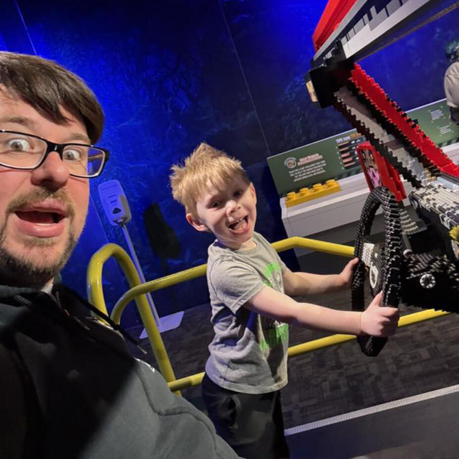 Took my son to the Telus World of Science before the Lego Jurassic Park exhibit ended. I don’t know if he should be driving yet, though.
