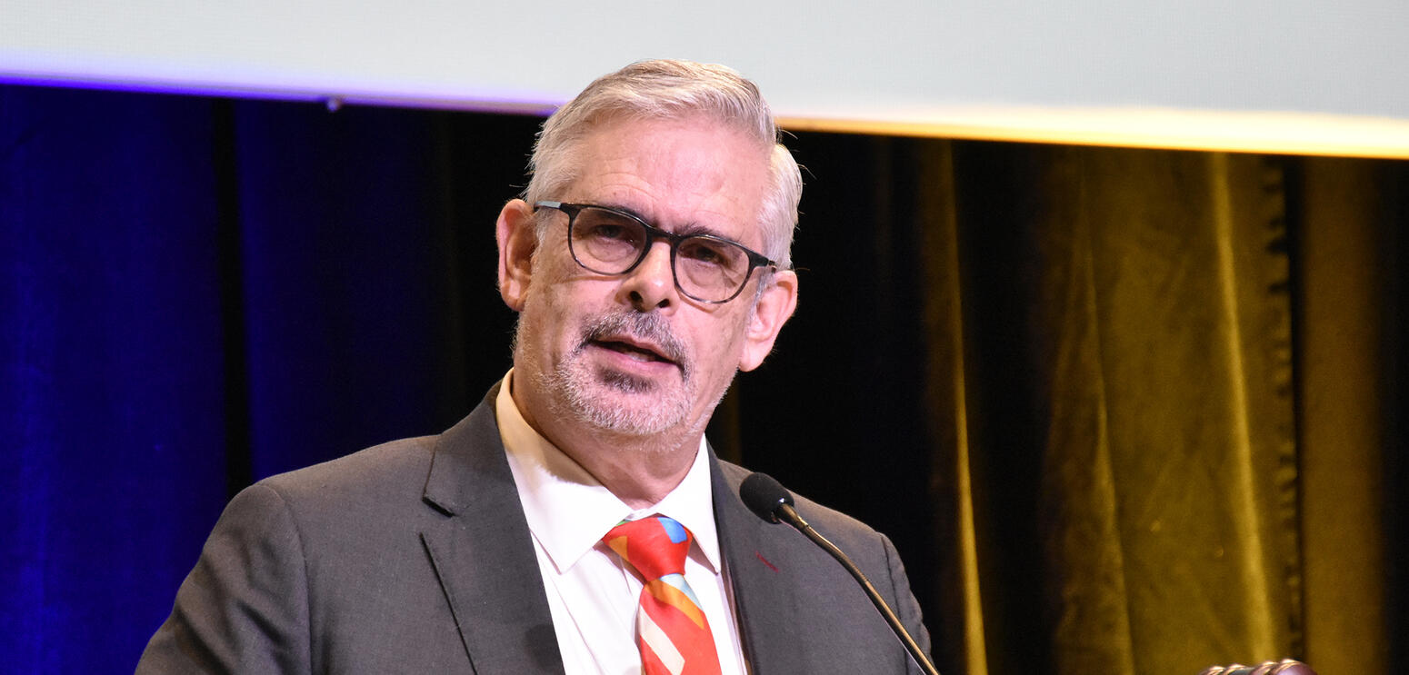 Dennis Theobald speaks at the 2024 ARA