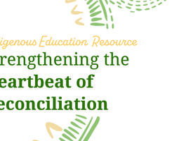 Close-up of cover text on Strengthening the Heartbeat of Reconciliation 