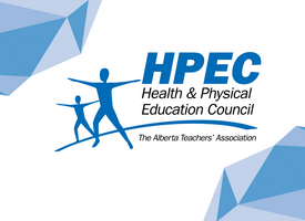 Health and Physical Education Council logo of two silhouettes stretching