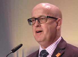 Jason Schilling speaks at the 2023 ARA