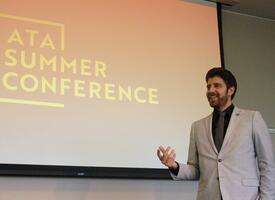 Keynote speaker Tareq Hadhad at the ATA Summer Conference