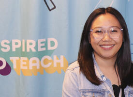 Photo of conference attendee