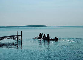 Canoers on Cold Lake