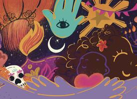 Illustrative collage depicting different diversity themes