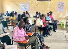Teacher in a classroom