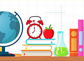 Cartoon image school related items