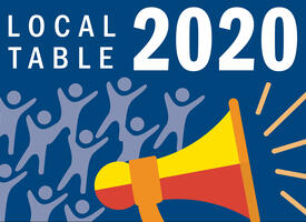 Cartoon image of Local Table 2020