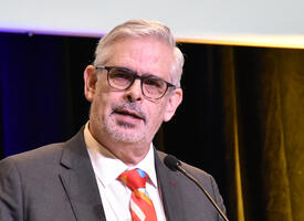 Dennis Theobald speaks at the 2024 ARA