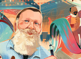 Cartoon image of Michael Koehler