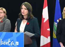 Marlaina Smith at a podium