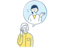 man on phone with operator