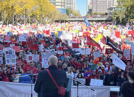 A view of the crowd at a recent rally