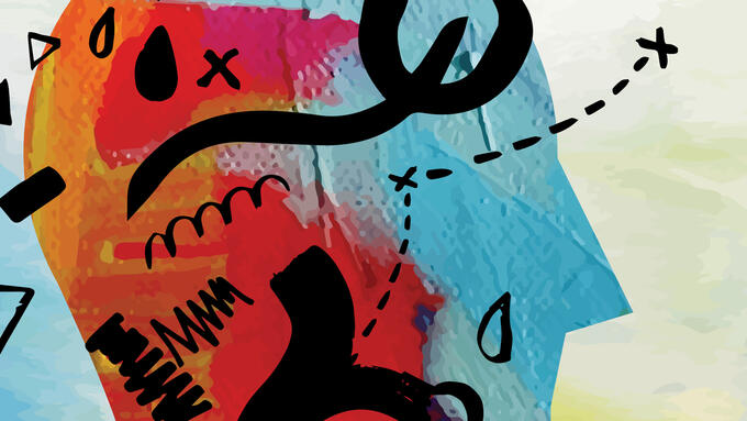 Artist image of human mind