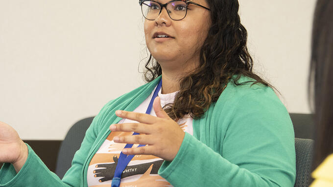 DEHR conference attendee