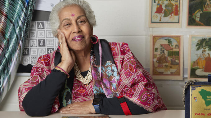 Profile picture of Valsa Peter for the 103-3 ATA Magazine In Profile.