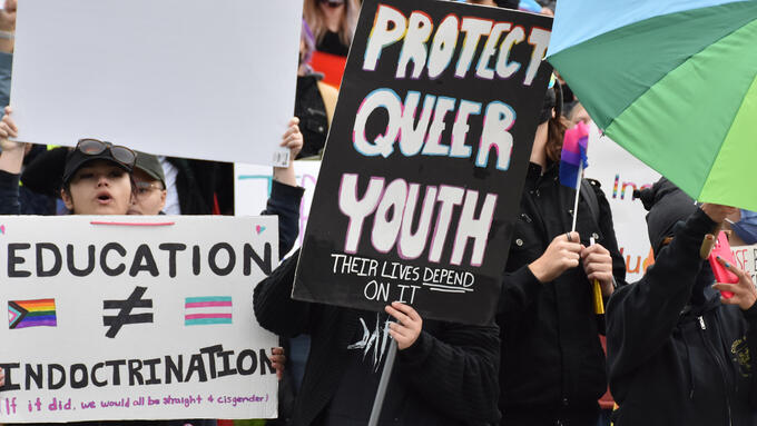 Counter protest signs from Sept 20th protest at Barnett House