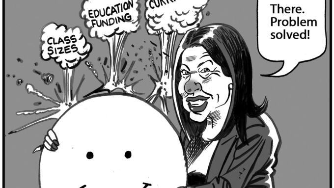 The AB government is not dealing with the most important issues teacher face