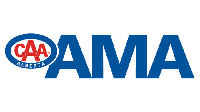 Alberta Motor Association blue and red logo 