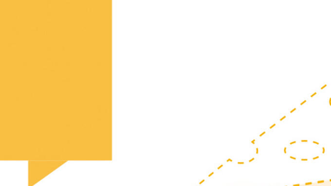 white background with a chat bubble and an illustration of cheese.