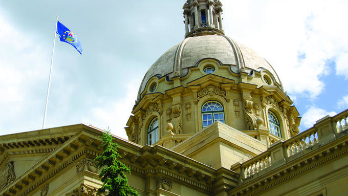 Photo of the Alberta legislature