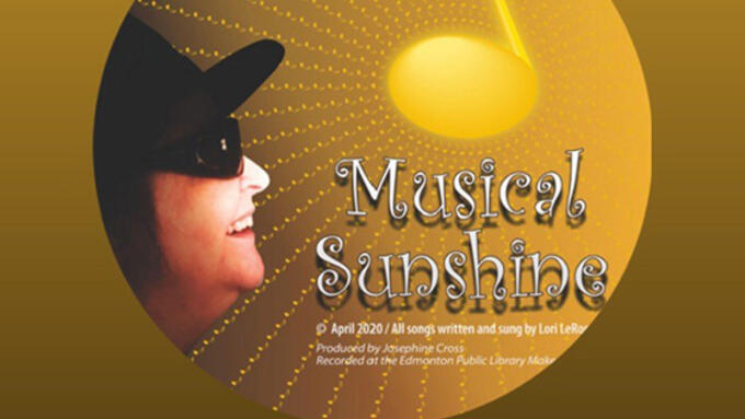 yellow music note bursting from a sunbeam