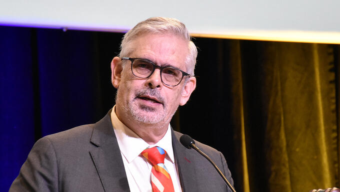 Dennis Theobald speaks at the 2024 ARA