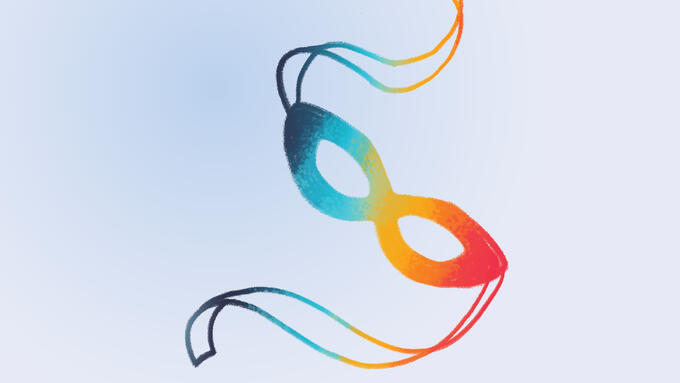 Cartoon image of a mask